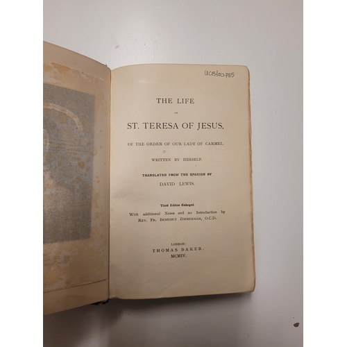 98 - St Teresa of Jesus of the Order of Our Lady of Carmel, Written by Herself. 1904. Thomas Baker London