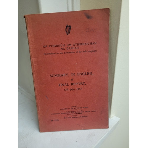 148 - Commission on the Restoration of the Irish Language, Final Report, 1963.

The Restoration of the Iri... 