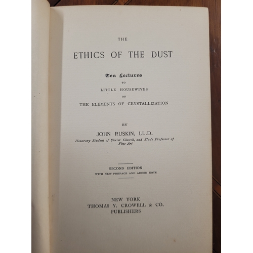 152 - Collection of books by John Ruskin includes;
The Elements of Drawing, in Letters to Beginners 1857. ... 