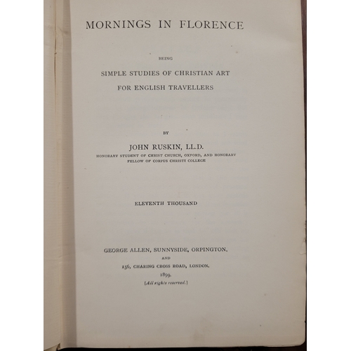 152 - Collection of books by John Ruskin includes;
The Elements of Drawing, in Letters to Beginners 1857. ... 