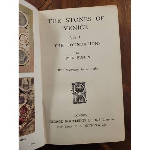 152 - Collection of books by John Ruskin includes;
The Elements of Drawing, in Letters to Beginners 1857. ... 