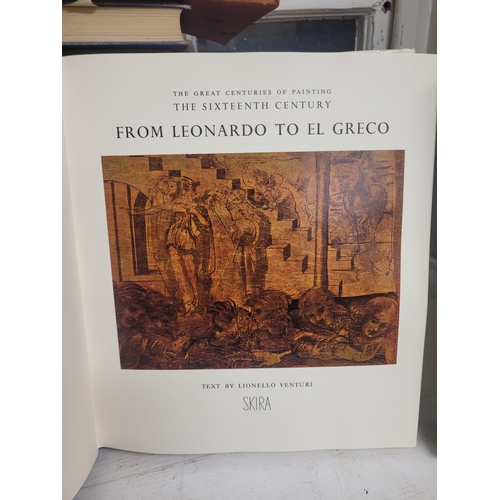 153 - Skira The Great Centuries of Painting. From Leonardo to El Greco + From Van Eyck to Botticelli. (195... 