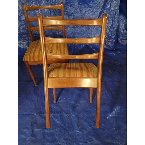 16 - A SET OF THREE MID CENTURY CHEZHOSLOVAKIAN OCCASIONAL CHAIRS. ORIGINAL
UPHOLSTERY.