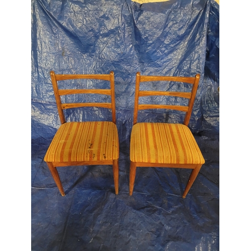 16 - A SET OF THREE MID CENTURY CHEZHOSLOVAKIAN OCCASIONAL CHAIRS. ORIGINAL
UPHOLSTERY.