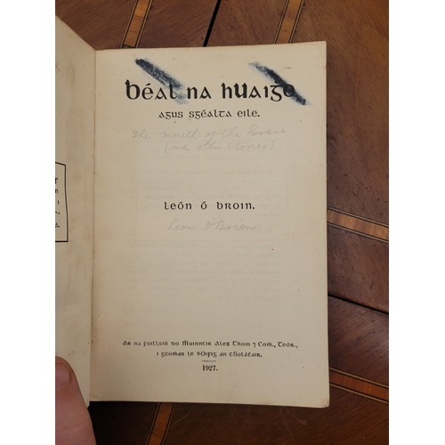 41 - Leon O Broin -  Beal na hUaige agus Scealta Eile. 
the mouth of the grave.

1927