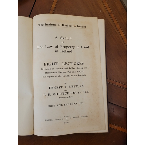 42 - 2 legal books; Land and Tenant Acts 1931 and 1943 -  pub.1953

and

The institute of Bankers in Irel... 