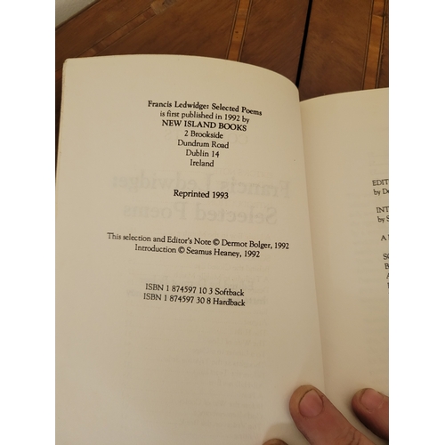 44 - Francis Ledwidge Selected Poems  - introduced by Seamus Heaney Edited by Dermot Bulger. 1992 reprint... 