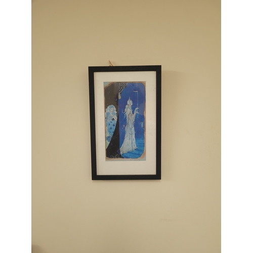 60 - framed Harry Clarke print from the Crawford Gallery, Cork