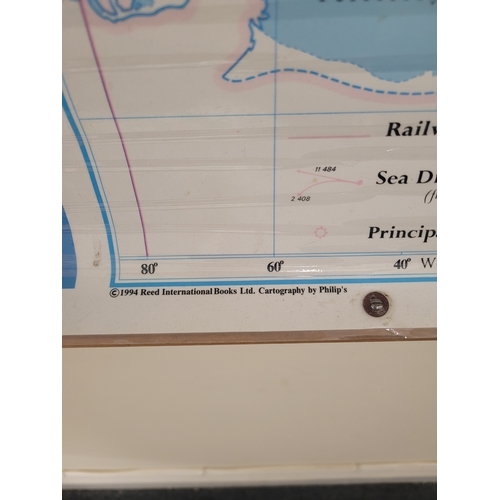 81 - Philip's Political Map of the World - 1994  33.25'' x 42.75''