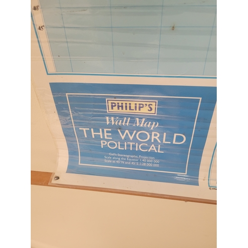 81 - Philip's Political Map of the World - 1994  33.25'' x 42.75''