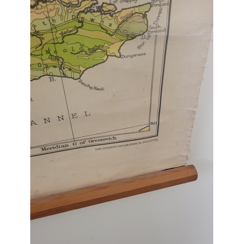 82 - Philip's Geological Map of the British Isles Ireland and the United Kingdom  - 1964.
45.5'' x 37''.