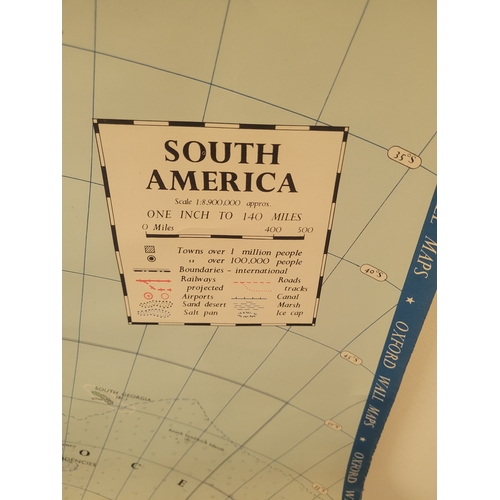 83 - Oxford Wall Map of South America - 40.25'' x 30''