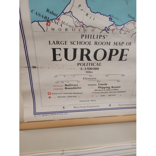 88 - Large Philip's Map of Europe. 1974. 53.5'' x 51''.