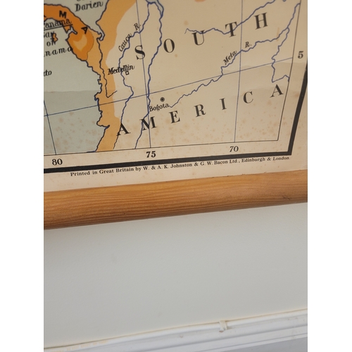 90 - Johnston's Map of Noth America . 1970s