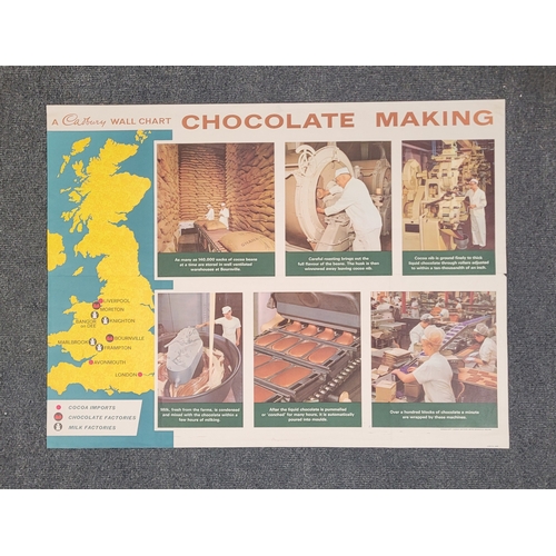 101 - Poster Wall Chart. A Cadbury Wall Chart. Chocolate Making.
30 x 40 inches