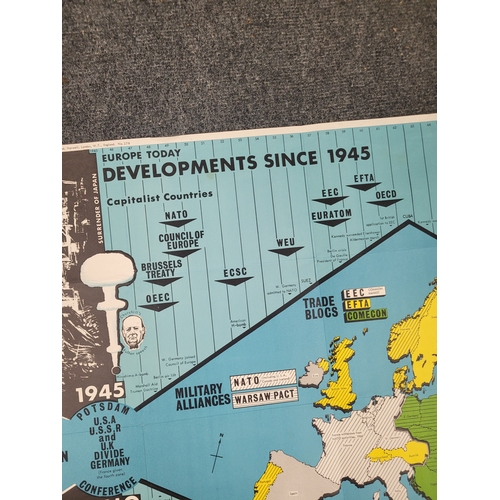 115 - Poster circa 50s/60s. Europe Today Developments Since 1945.
30 x 40 inches