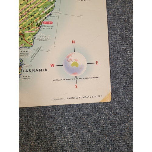 122 - Map of Australia illustrating country's natural and industrial resources.
Australia, Her Natural and... 