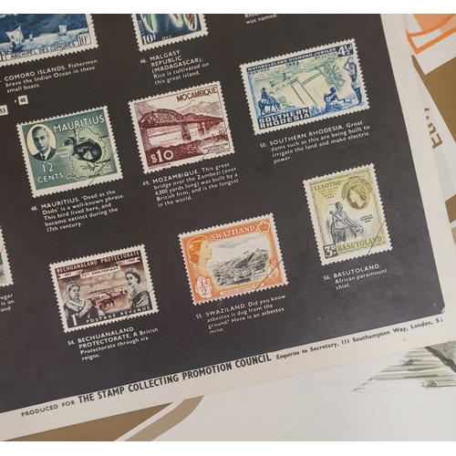 135 - Stamp Collecting Interest. Poster. The Story of Africa in Stamps. 1961.  Produced by the Stamp Colle... 