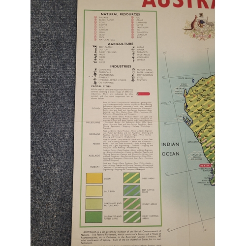 121 - Map of Australia illustrating country's natural and industrial resources.
Australia, Her Natural and... 