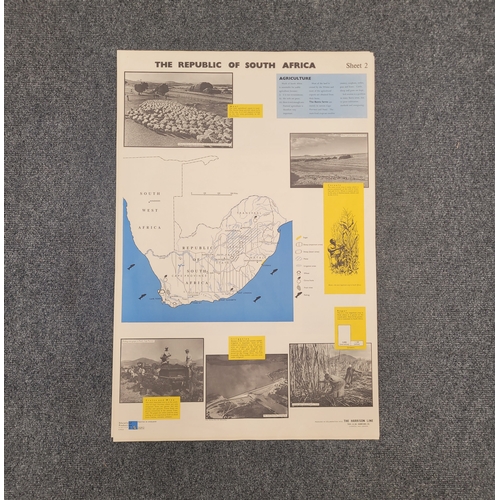 226 - The Republic of South Africa. A series of 6 infograph posters. 
37.5 x 25 inches.