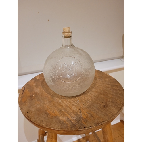 49 - Glass Decanter and a Danish Glass bottle