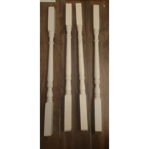 77 - A set of Mahogany staircase spindles -  36 in total