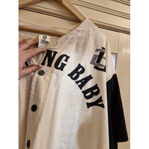 36 - U2 Achtung Baby 1992 concert worn shirt in the Baseball Jersey fashion. Yankee Stadium concert of to... 