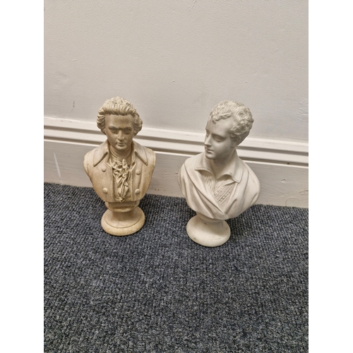 53 - 2 Busts 6' each .. one of Lord Byron and one of Mozart