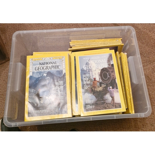 410 - A collection of National Geographic magazines as early as 1960s