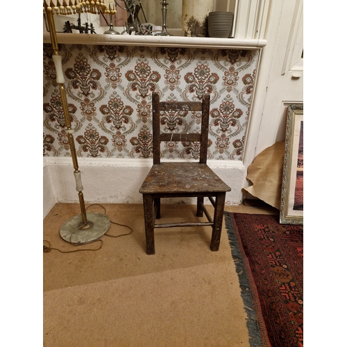 411 - Irish vernacular 19th century farmhouse chair