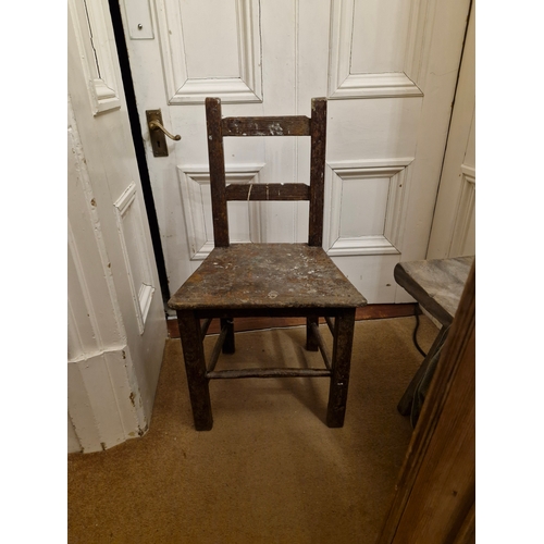 411 - Irish vernacular 19th century farmhouse chair