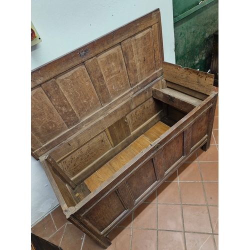 48 - An 1800s Oak coffer