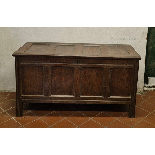 48 - An 1800s Oak coffer