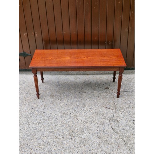 121 - A Victorian style mahogany coffee table