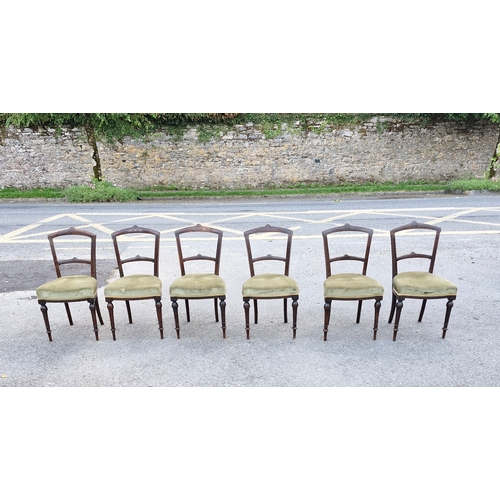 162 - Set if 6 Victorian dining chairs