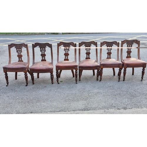 164 - Set of 6 priest chairs