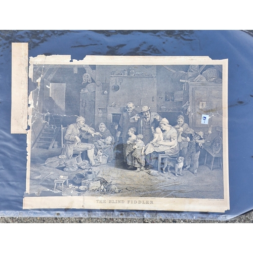 179 - Print. The Blind Fiddler.