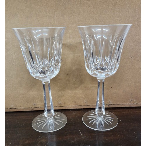 139 - A pair of Waterford Crystal Ballyshannon wine glasses -