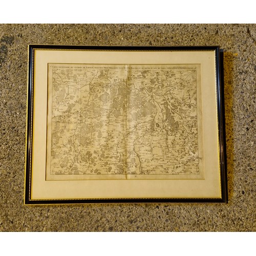 274 - 1800s print  - map of Louvain -