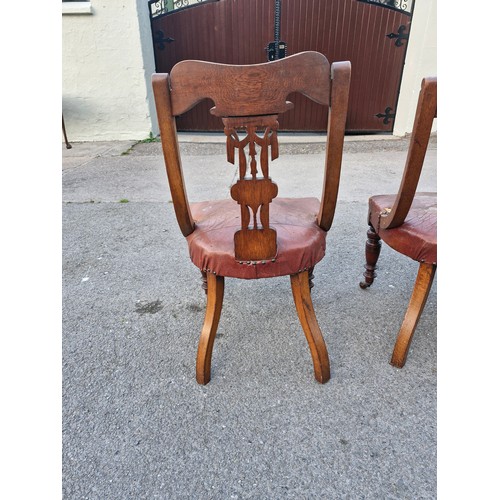 256 - Set of 6 priest chairs