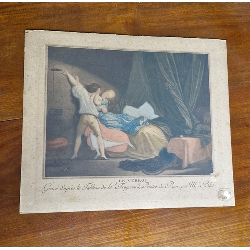 246 - Le Verrou
Jean-Honore Fragonard
1800s print