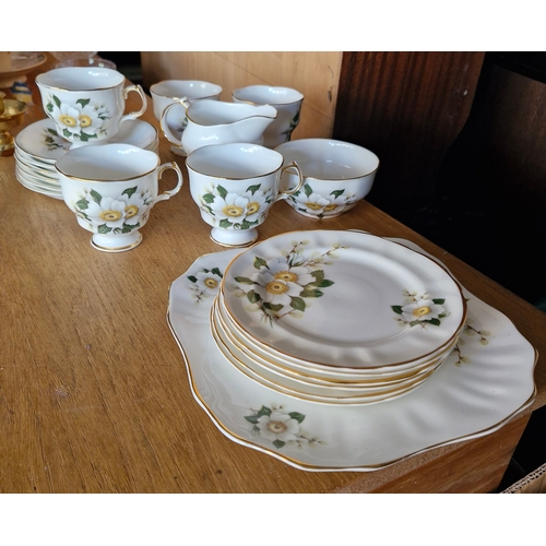 242 - A floral Arklow tea service set