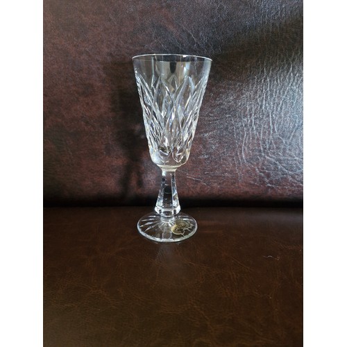 15 - 6 Waterford Crystal Kinsale claret/sherry goblets