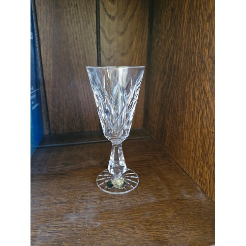 15 - 6 Waterford Crystal Kinsale claret/sherry goblets