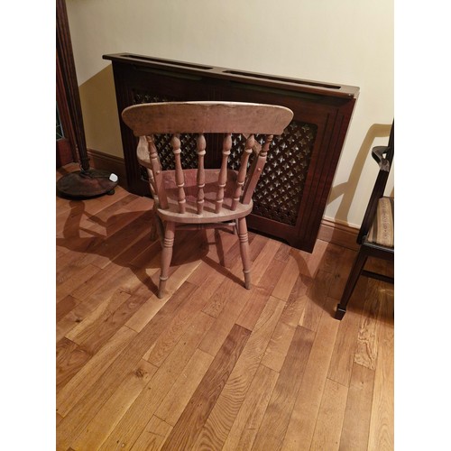 190 - 2 pine farmhouse chairs -