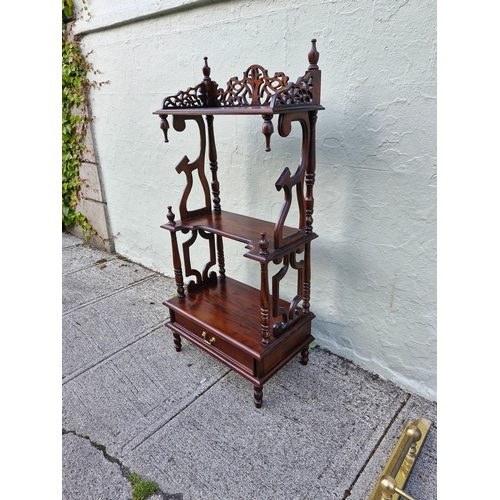 94 - A Victorian style mahogany whatnot stand