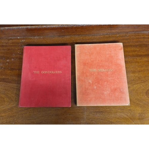 132 - Early 1900s score books of Gilbert amd Sullivans Gondallers and the Mikado