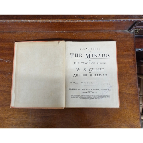 132 - Early 1900s score books of Gilbert amd Sullivans Gondallers and the Mikado