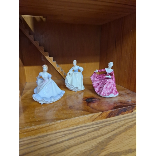 209 - Royal Doulton Figures. Firstly Fair Lady and Ninete.
1960s designed by Peggy Davies.