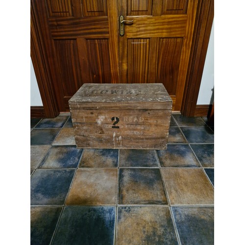 340 - An attractive timber steamer trunk -